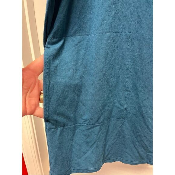 J. Jill Wearever Teal Blue Long Pocket Cardigan sz 1X EUC - Picture 4 of 7